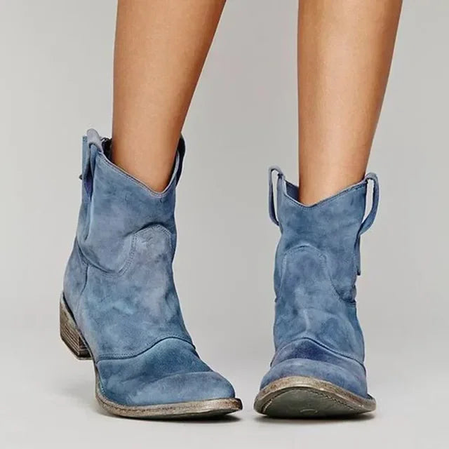 Helga™ | Vintage Western Ankelboots med Modern Touch